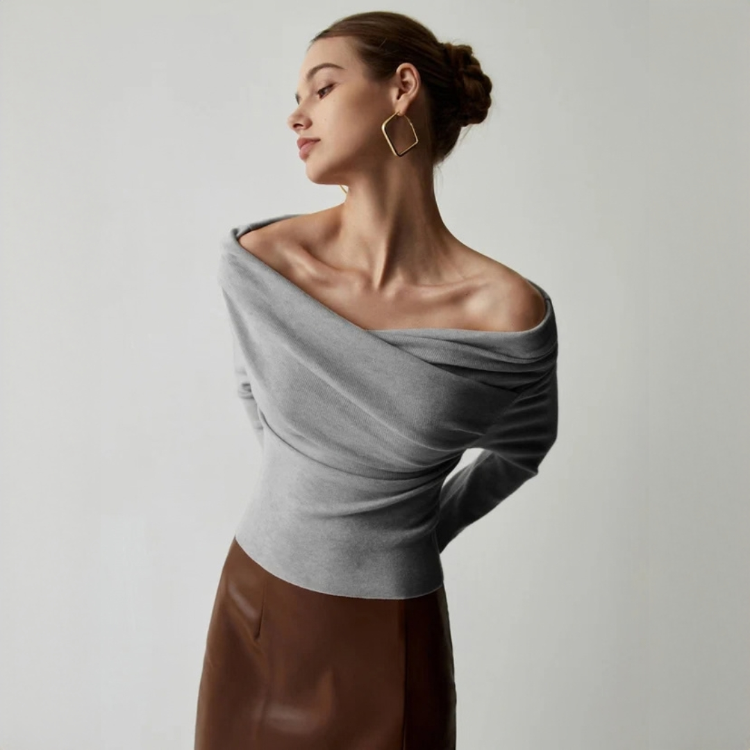 Yasmin - Elegantes, schulterfreies Top