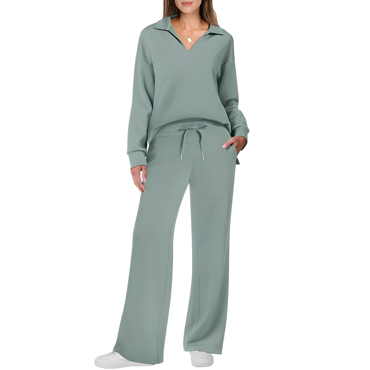 Justina - Komfortables Set für Damen mit Pullover und Hose