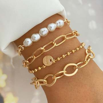 18K Goldarmband - Armbandset für Mädchen aus Gold