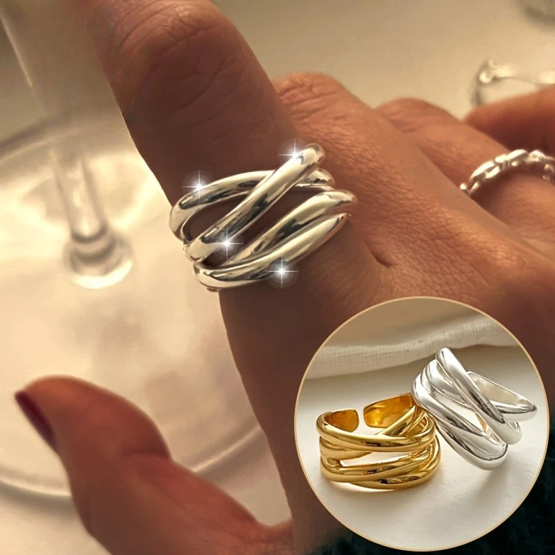 Riley – Geometrischer Ring romantischer Liebe