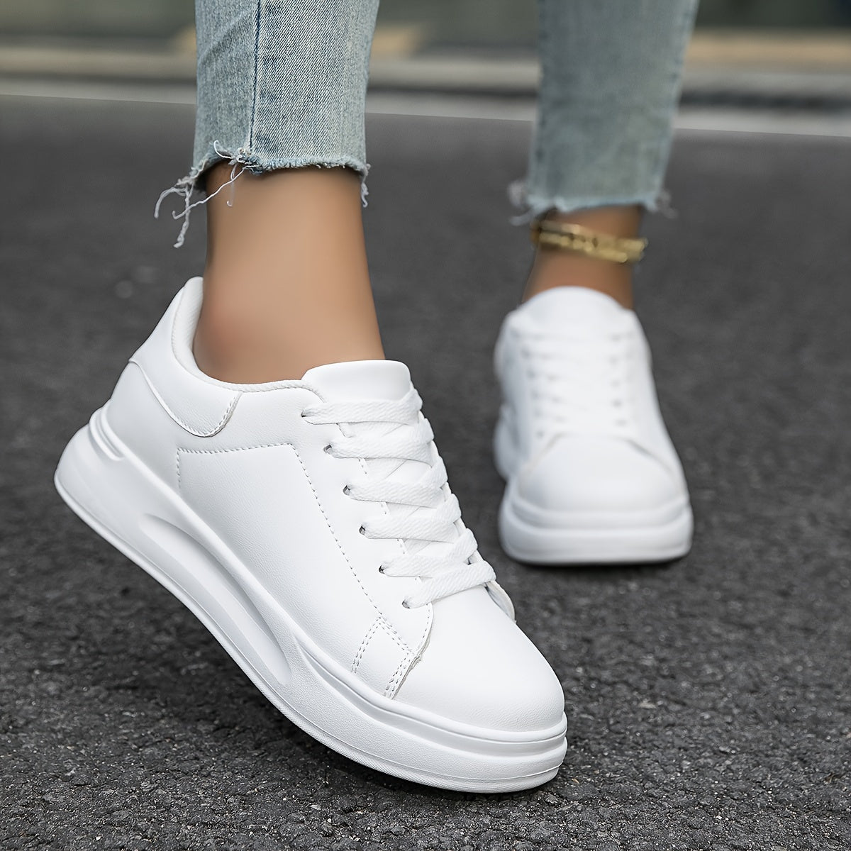 Layla - Weiße Damensneaker für den Alltag