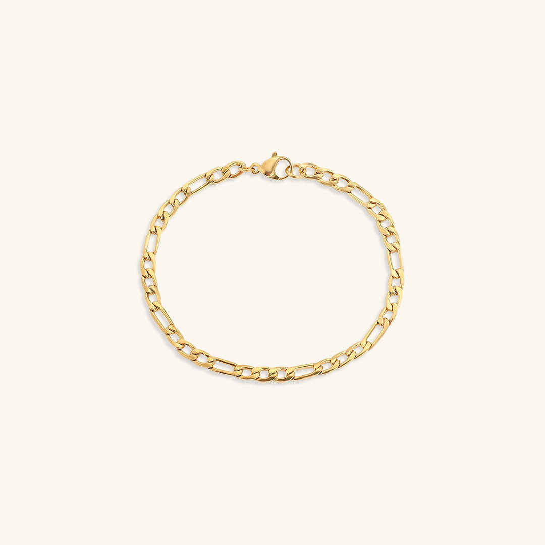 Saturn - Goldenes Kettenarmband
