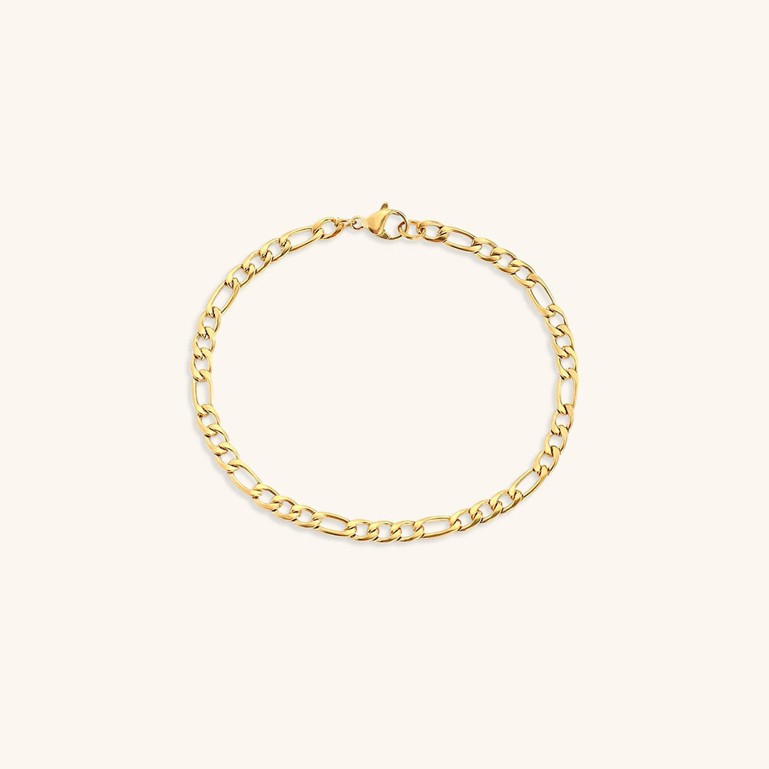 Saturn - Goldenes Kettenarmband