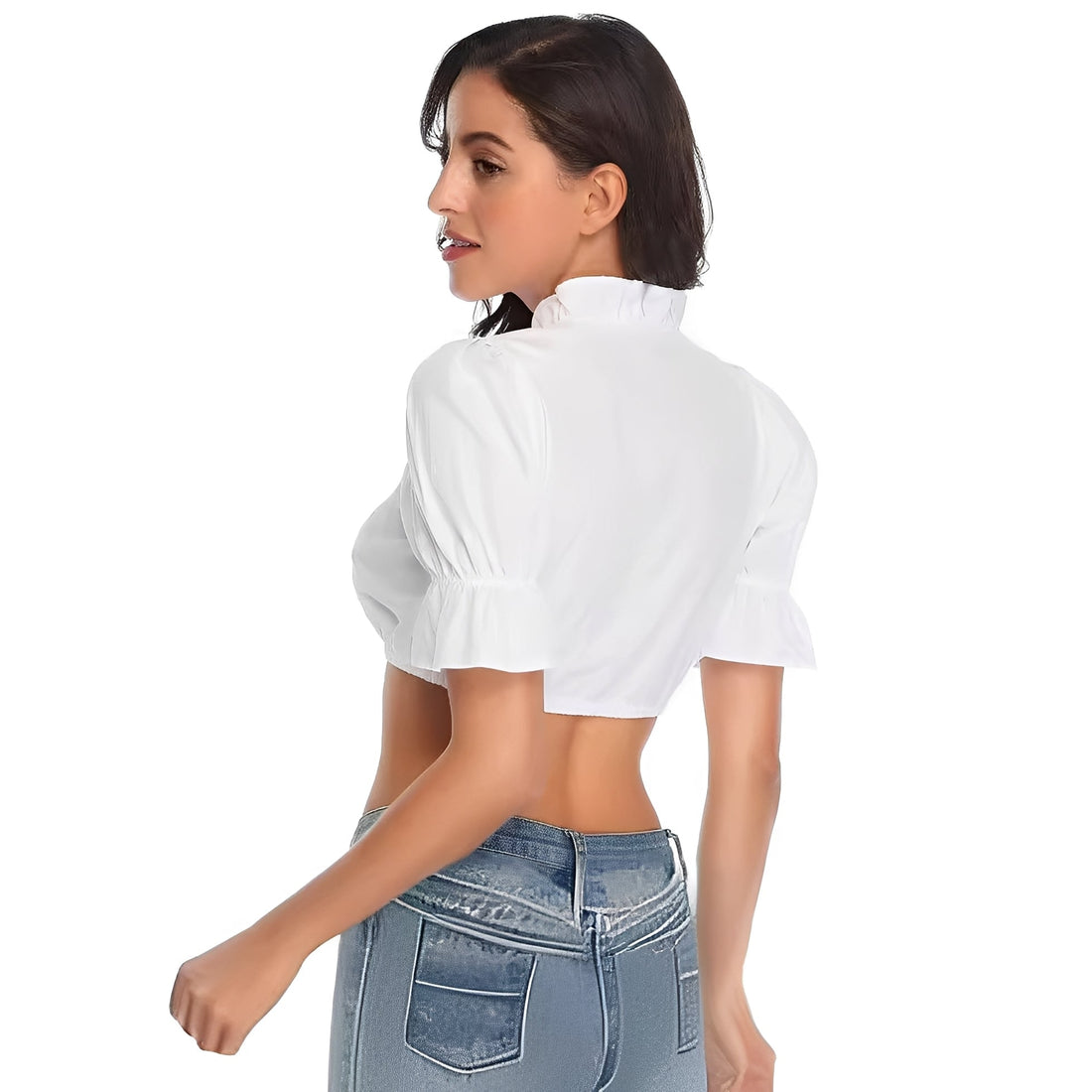 Zenia Elegante Dirndlbluse für Trachten