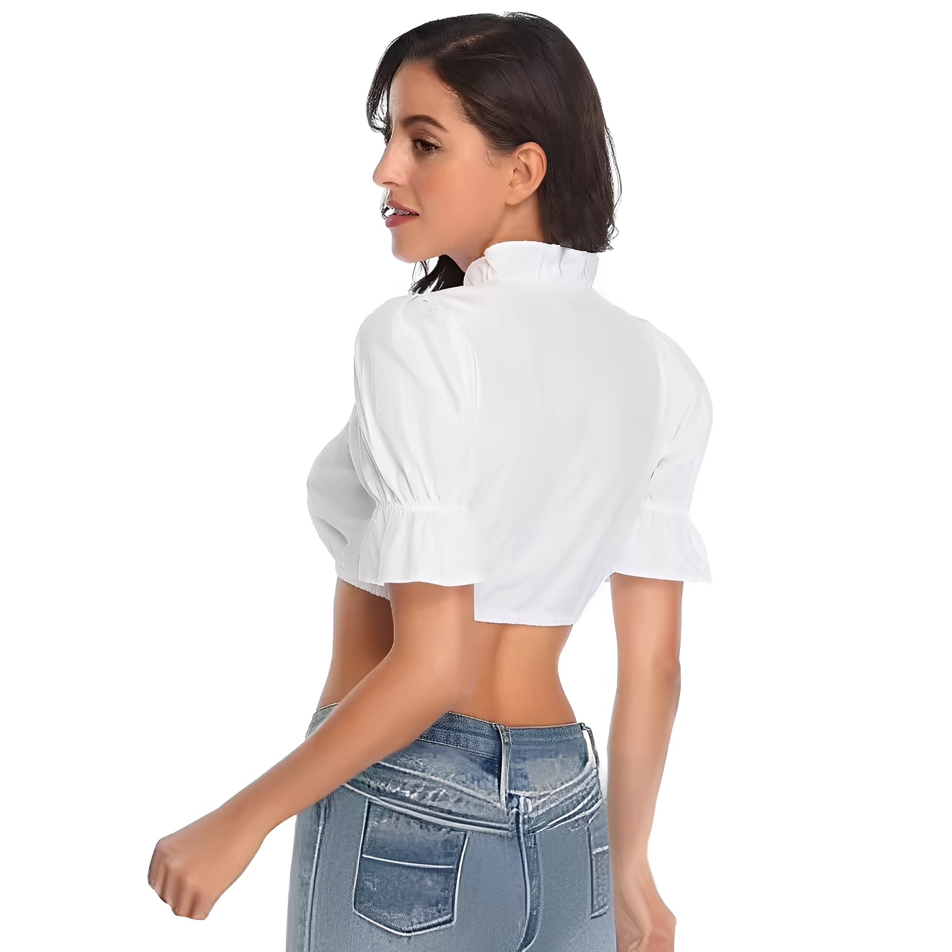 Zenia Elegante Dirndlbluse für Trachten
