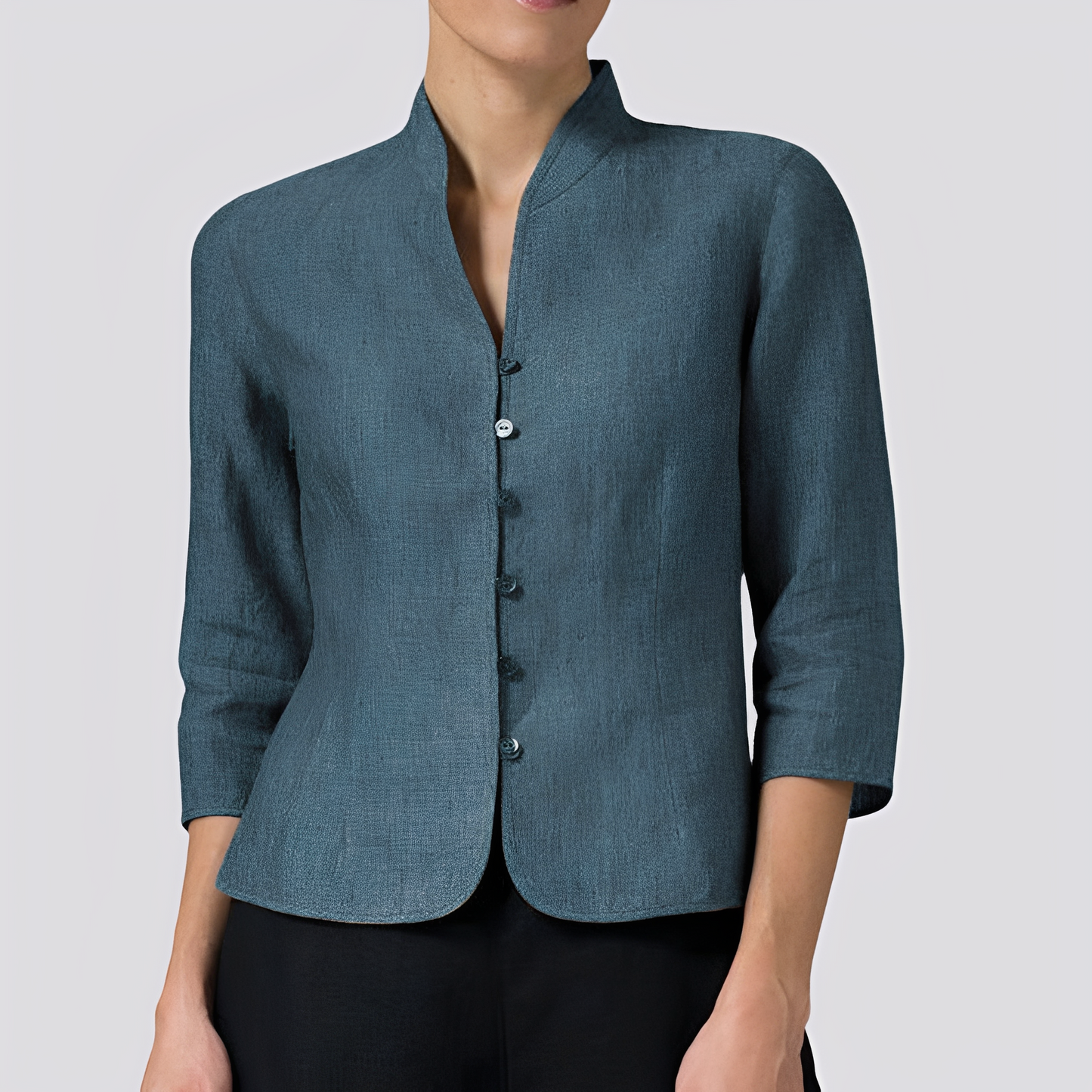 Alesha - Damenbluse mit klassischem Langarm-Stil