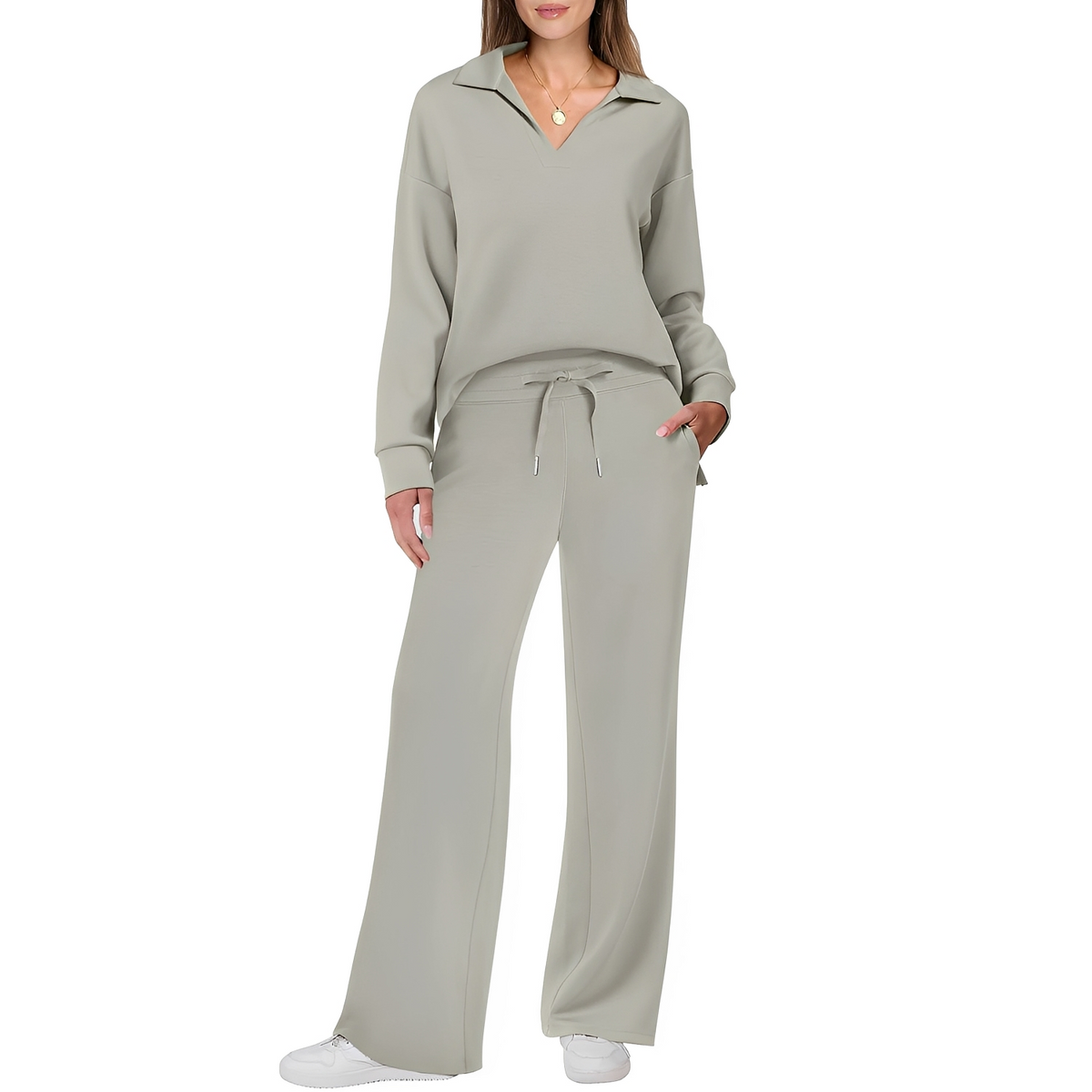 Justina - Komfortables Set für Damen mit Pullover und Hose