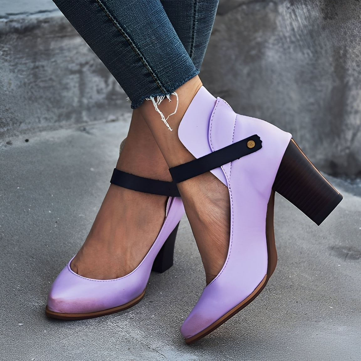 Irene - Stylische Sandalen mit breitem Absatz für Damen