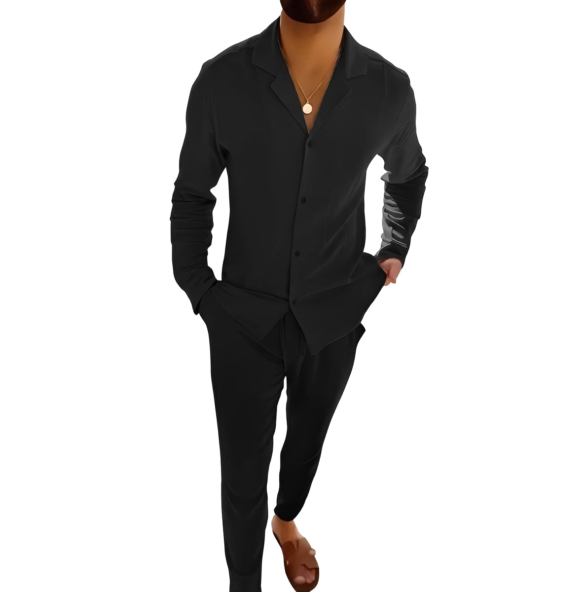 Hadrien - Männer-Set mit Langarmhemd und Hose