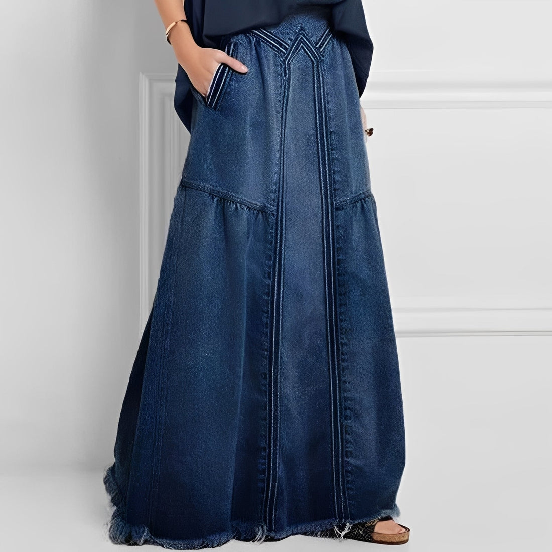 Nella - Schicker Jeansrock mit Tasche für Damen