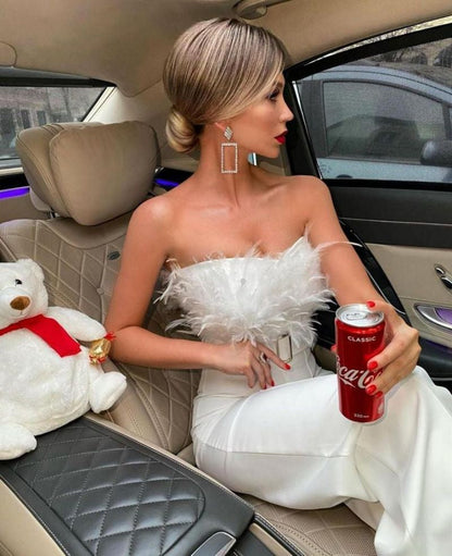 Frola - Eleganter Overall mit Bustier-Top