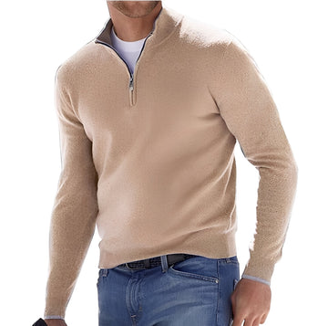 Nash - Freizeitpullover mit halbem Reißverschluss