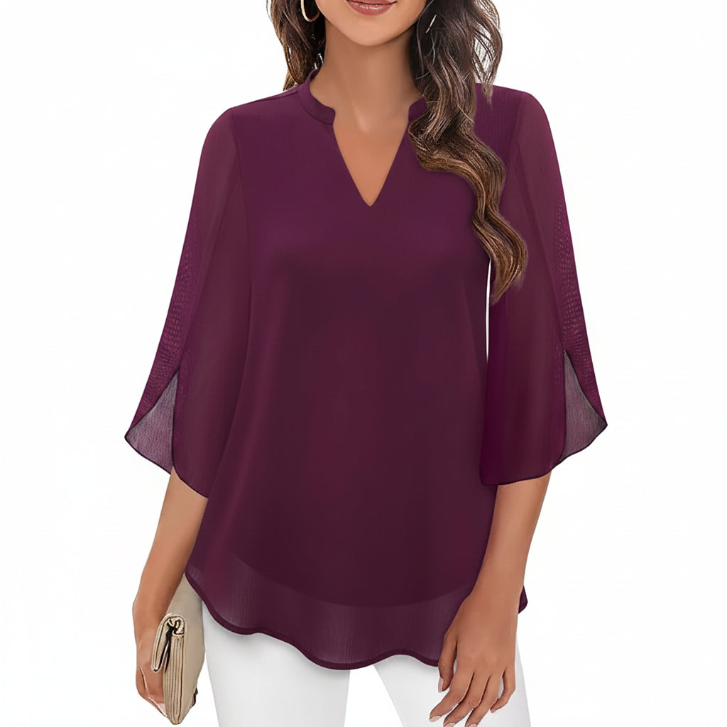 Brianna - Weit geschnittene Bluse mit eleganter Form