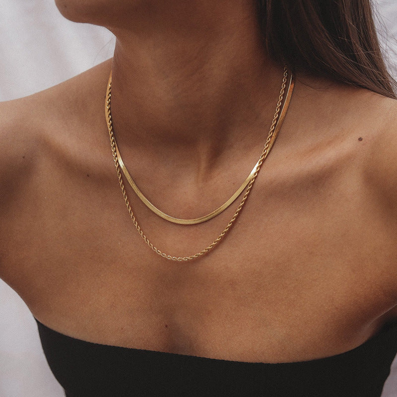 Nicole – Mehrlagige Goldkette