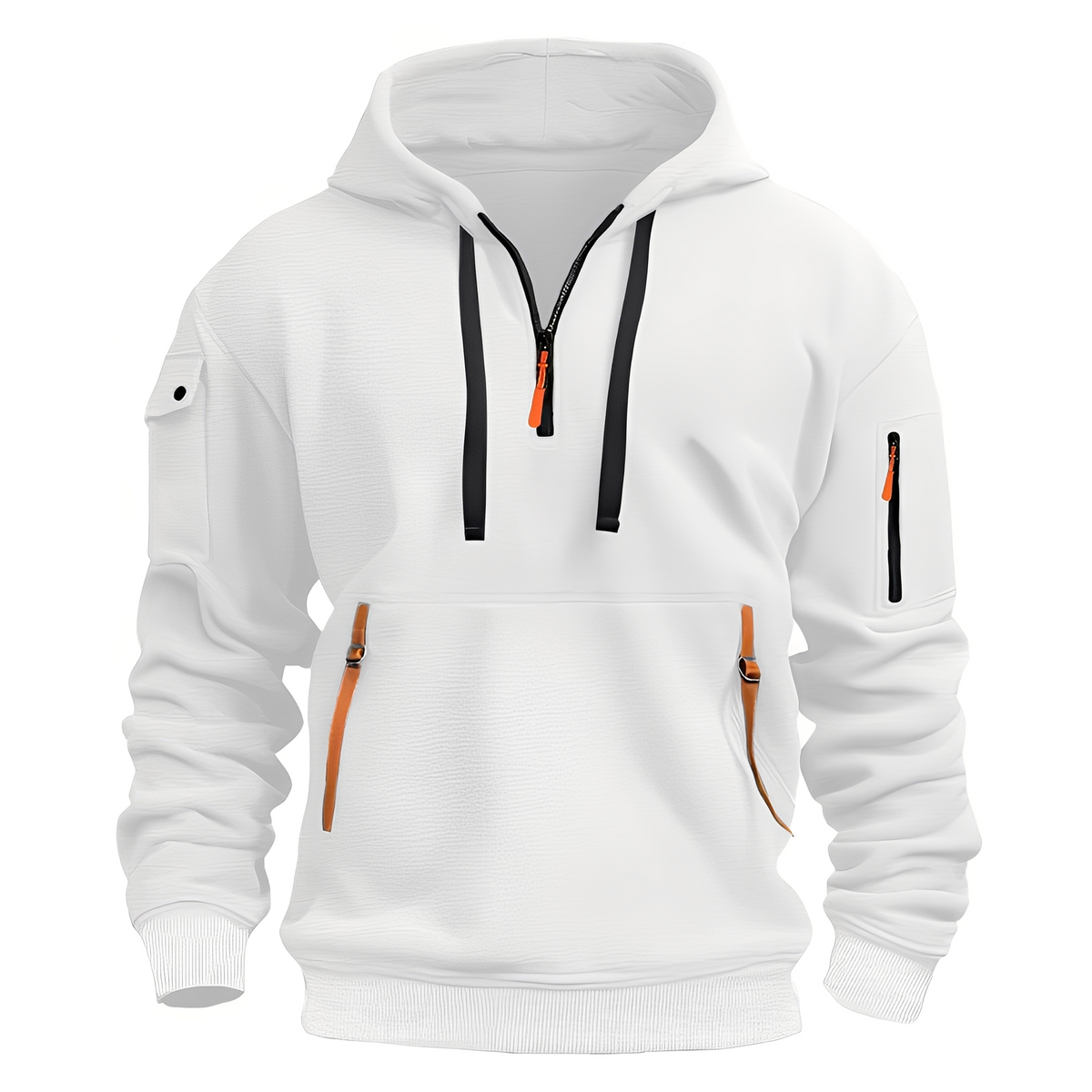 Paxton - Gemütliche Hoodie-Jacke mit halbem Reißverschluss