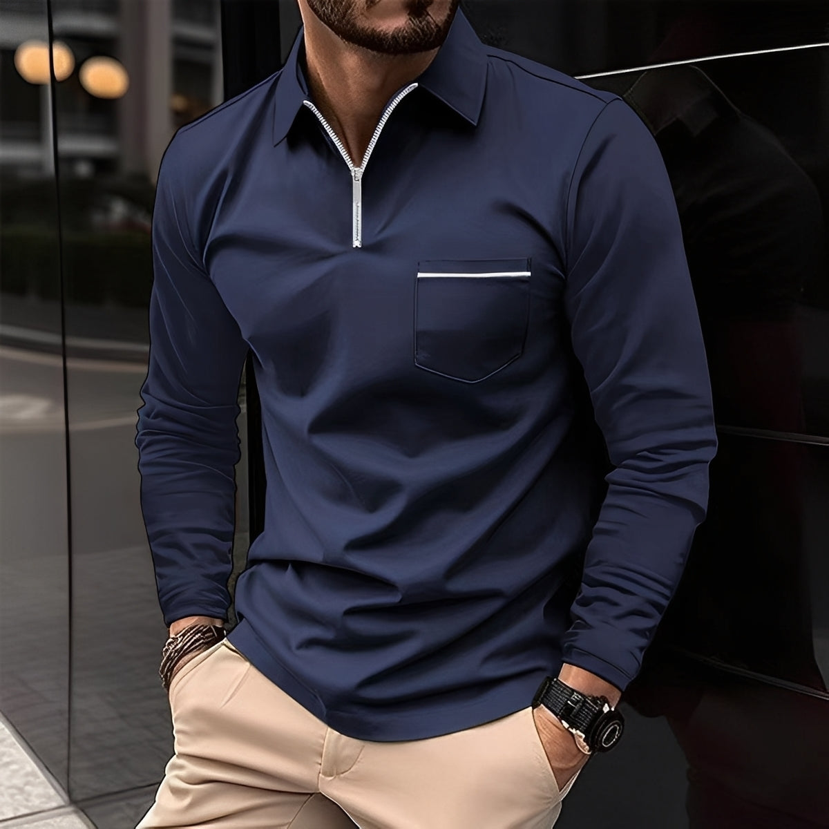 Bernard - Komfortables Langarmshirt