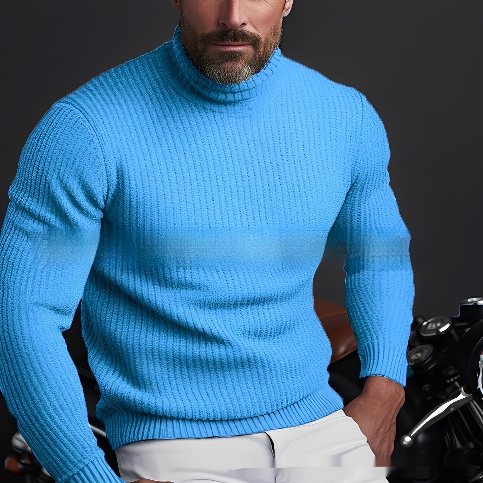 Richard - Warmer, komfortabler Herren-Rollkragenpullover