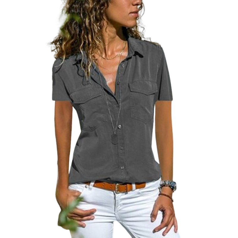 Lotti – Streetwear-Bluse mit kurzen Ärmeln