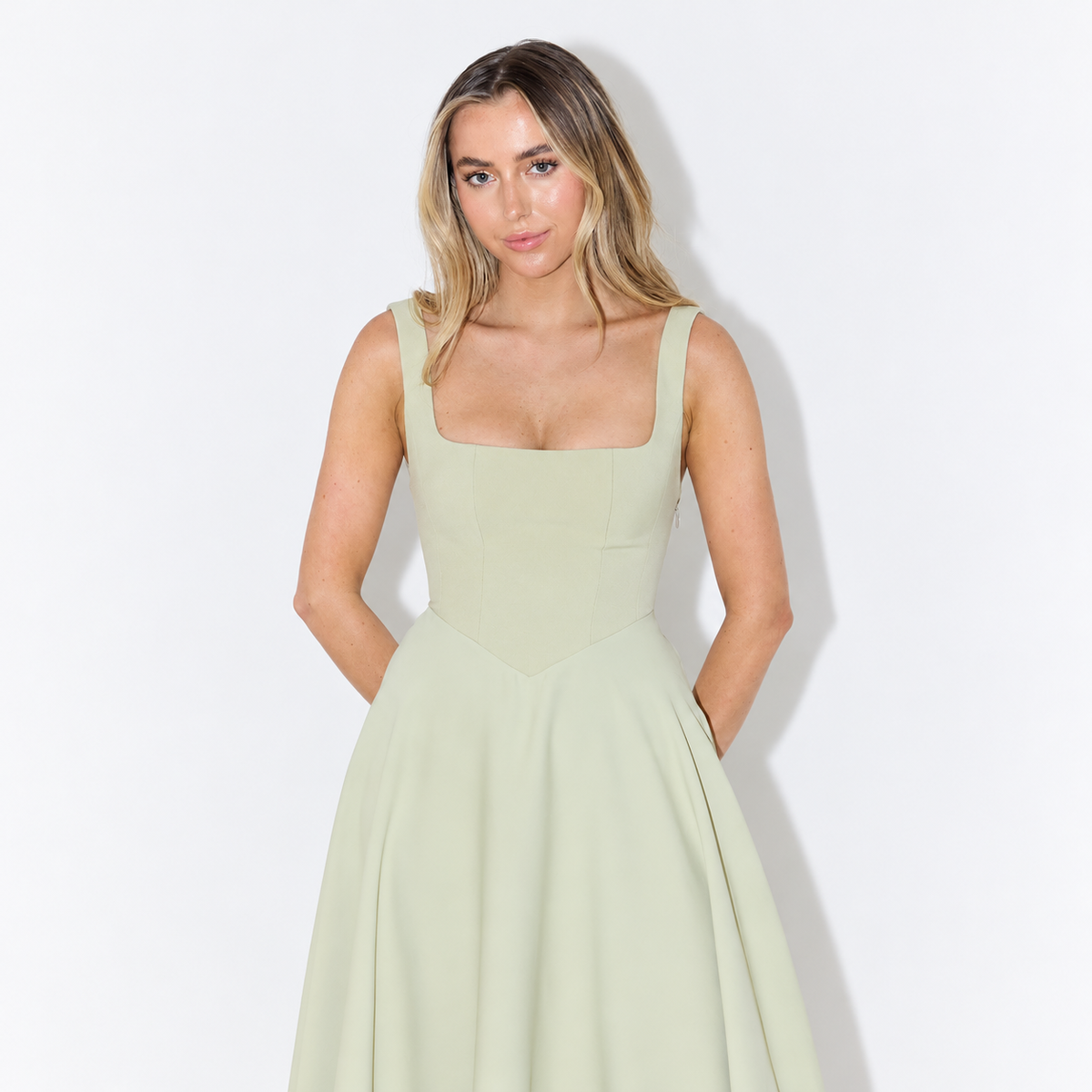 Melisa - Midi Kleid Damen, Elegant & Vielseitig