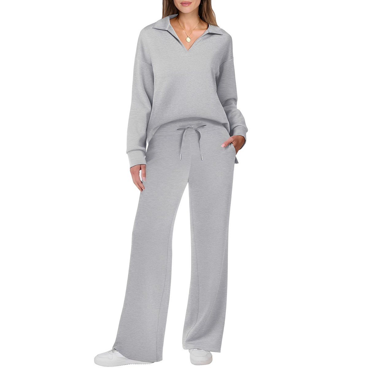 Justina - Komfortables Set für Damen mit Pullover und Hose