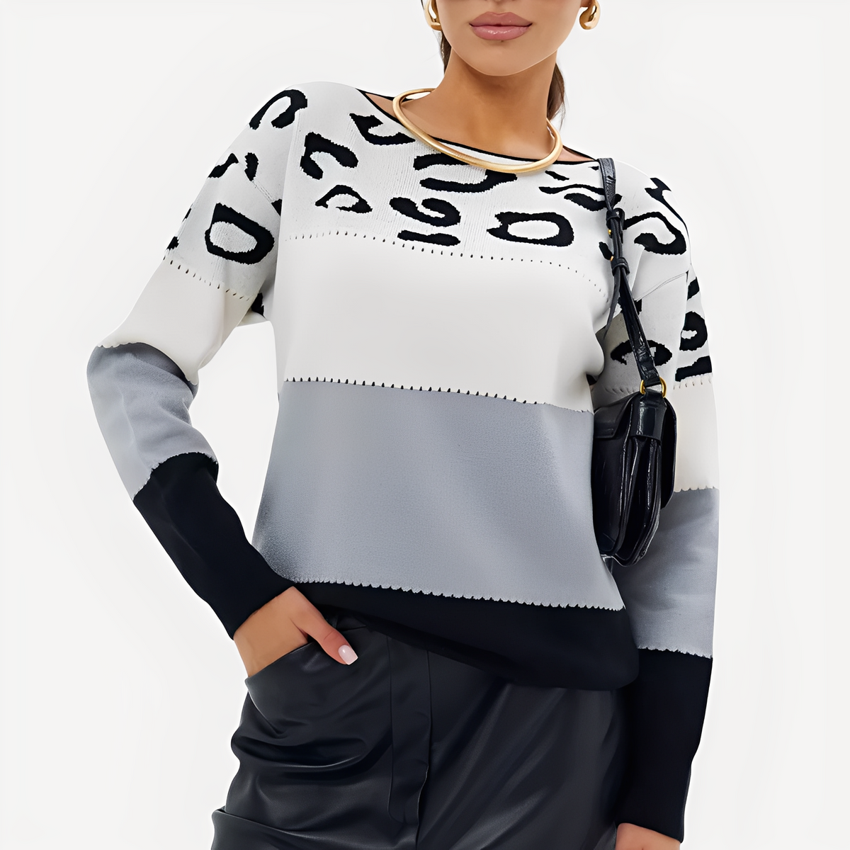 Anne - Stilvoller Pullover mit Muster