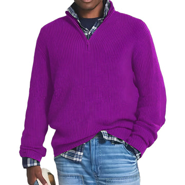 Edward - Trendiger Pullover mit halbem Reißverschluss