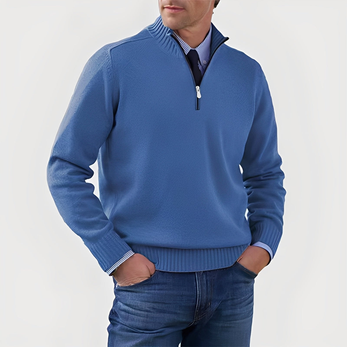 Nolan - Angenehmer Pullover mit halbem Reißverschluss