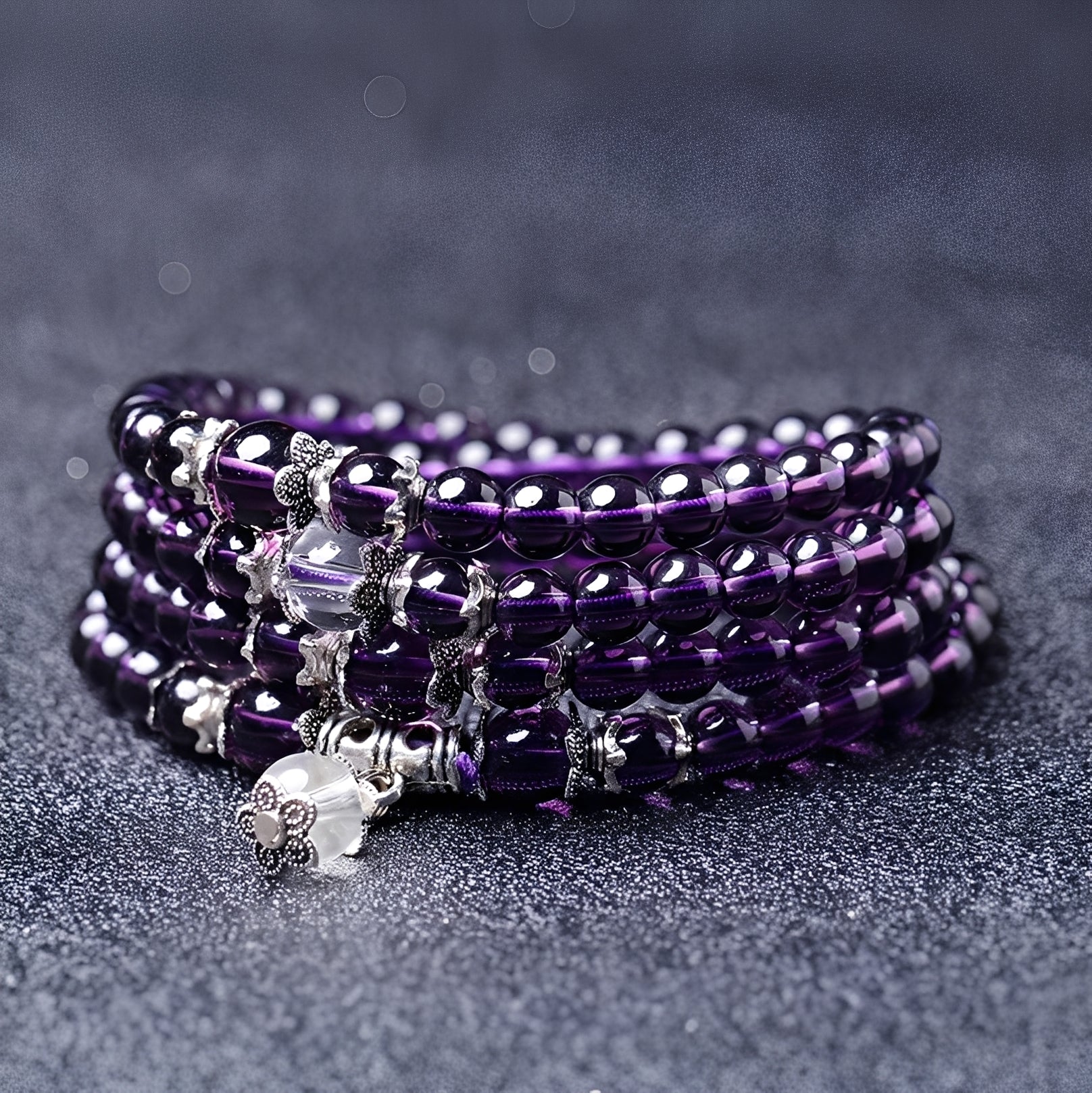 Mia – Spirituelles Armband und Halskette aus Amethyst
