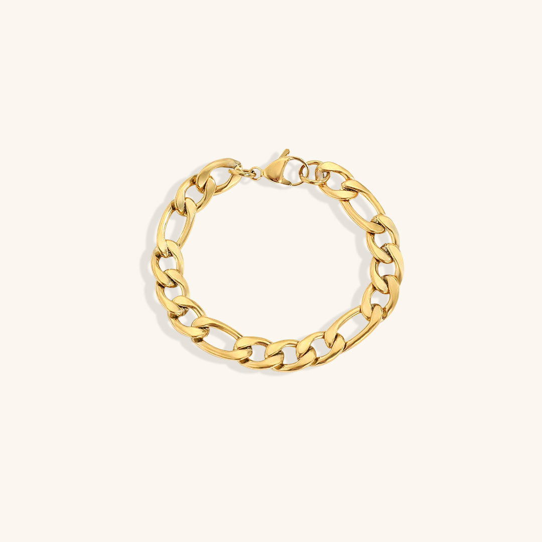 Saturn - Goldenes Kettenarmband