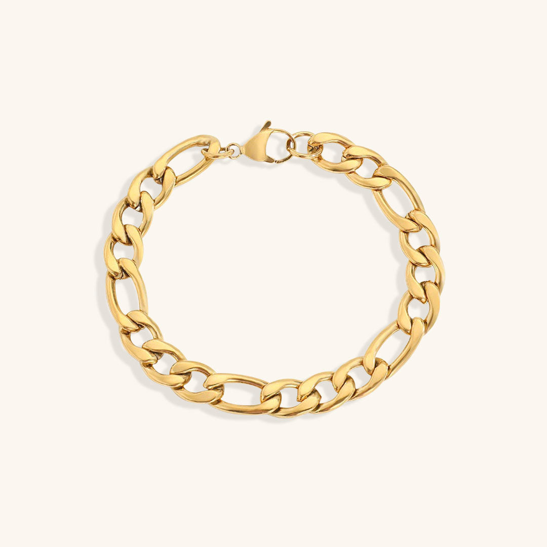 Saturn - Goldenes Kettenarmband