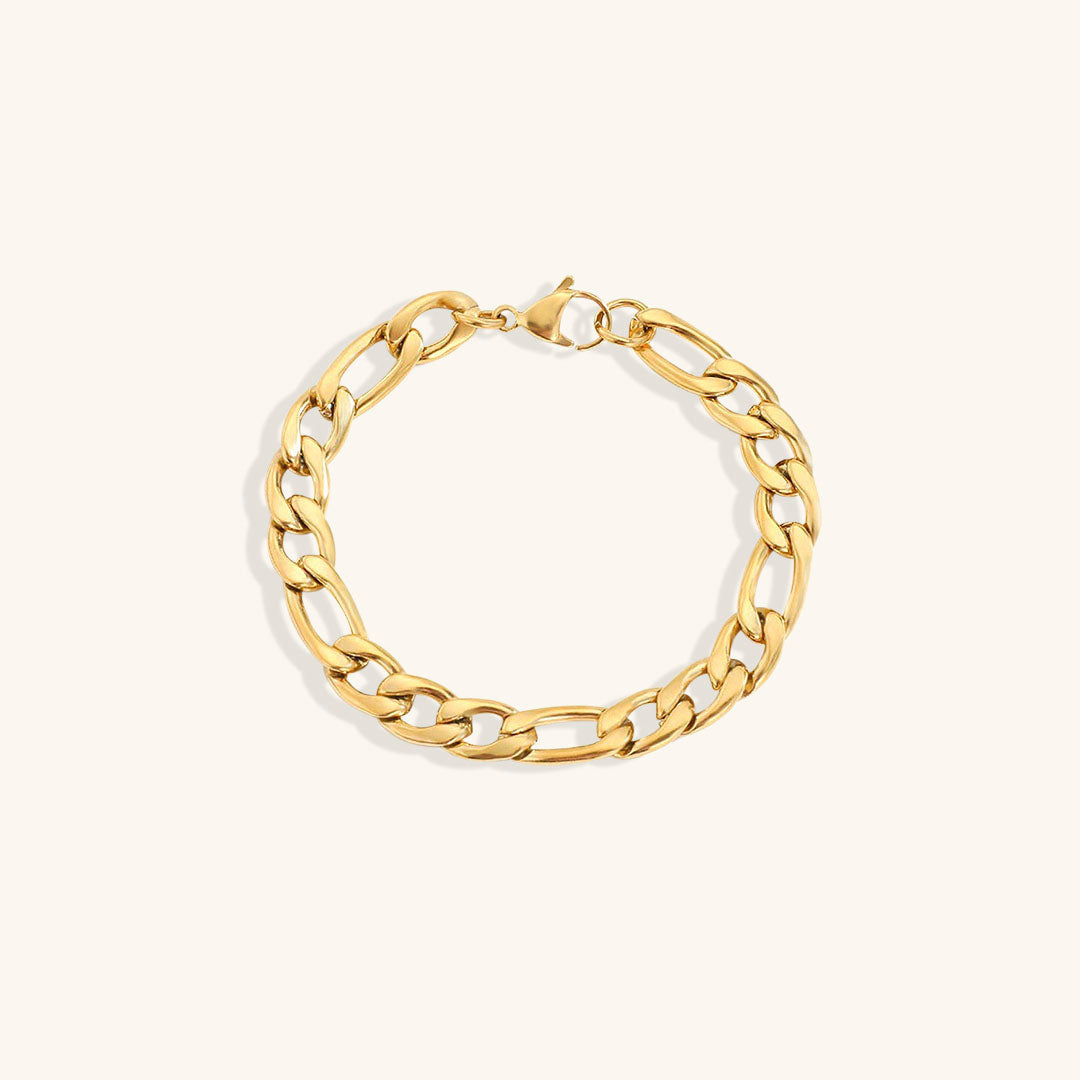 Saturn - Goldenes Kettenarmband