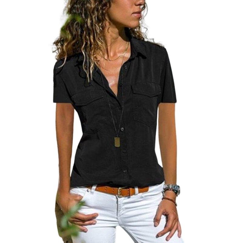 Lotti – Streetwear-Bluse mit kurzen Ärmeln