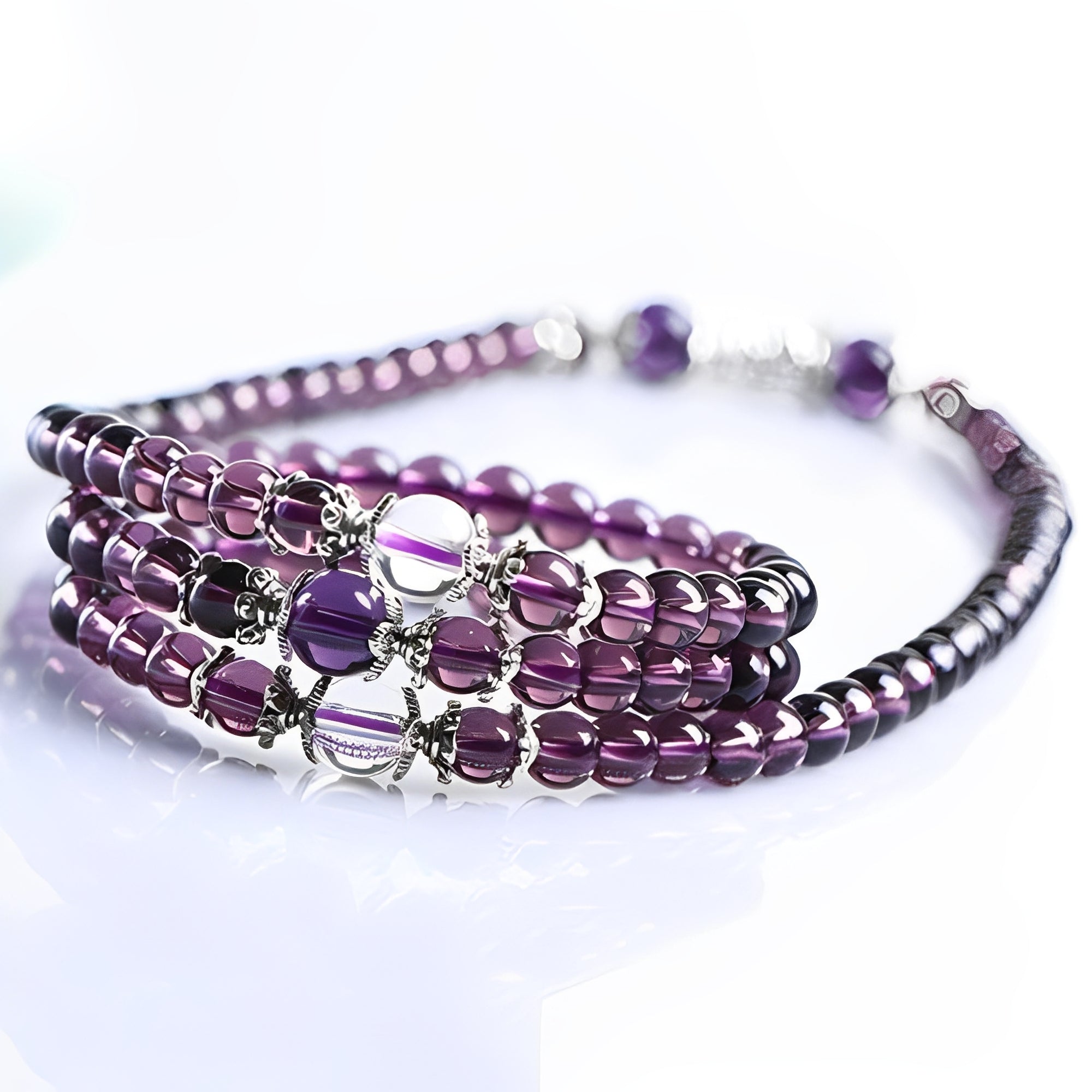 Mia – Spirituelles Armband und Halskette aus Amethyst