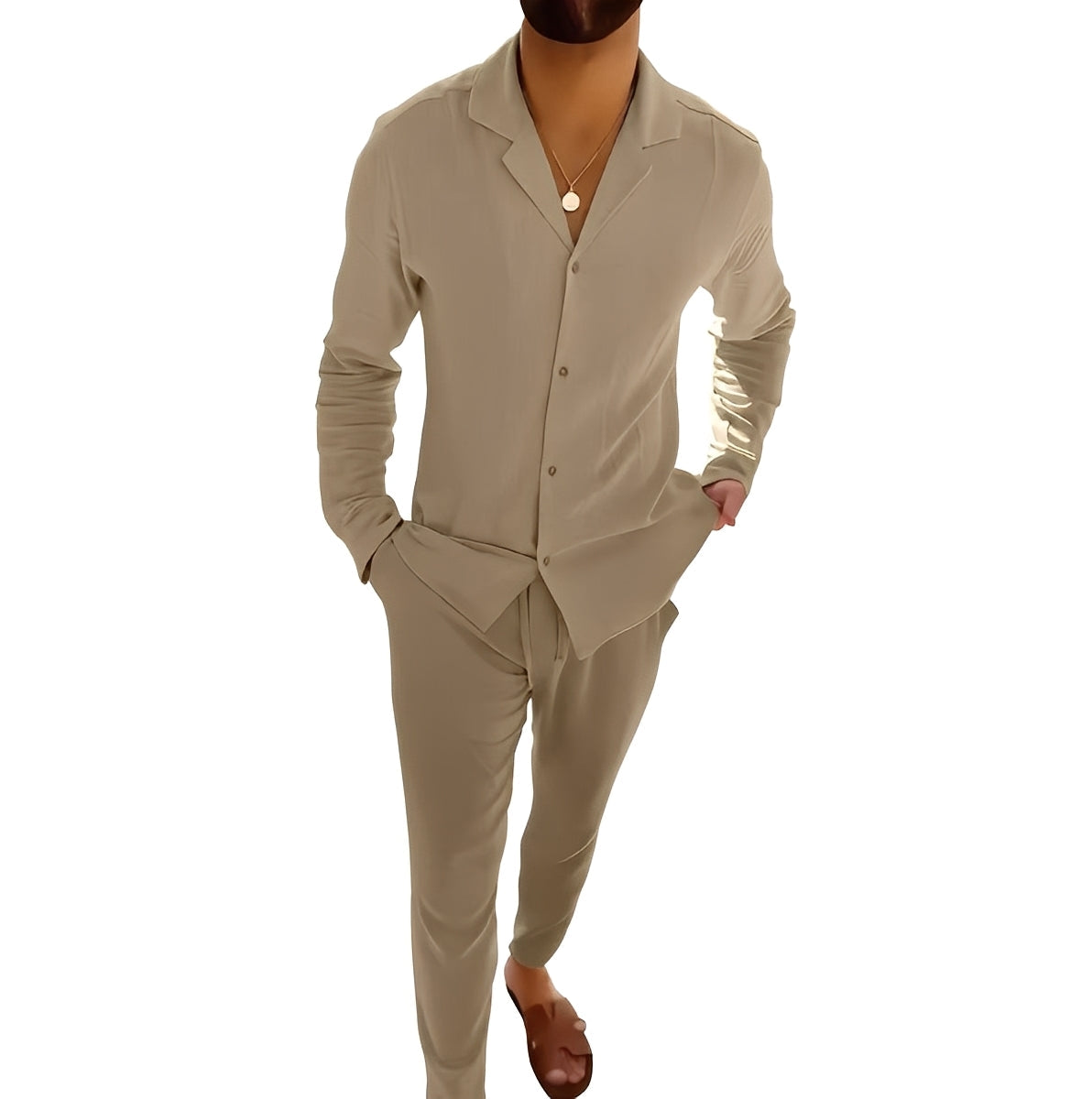 Hadrien - Männer-Set mit Langarmhemd und Hose