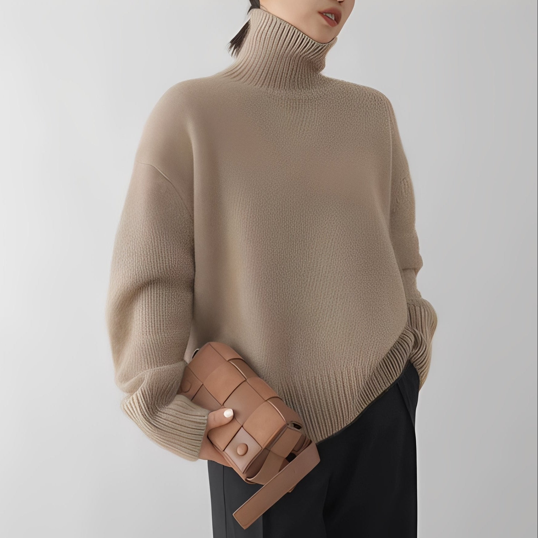 Clementine - Damenpullover mit kuscheligem Rollkragen