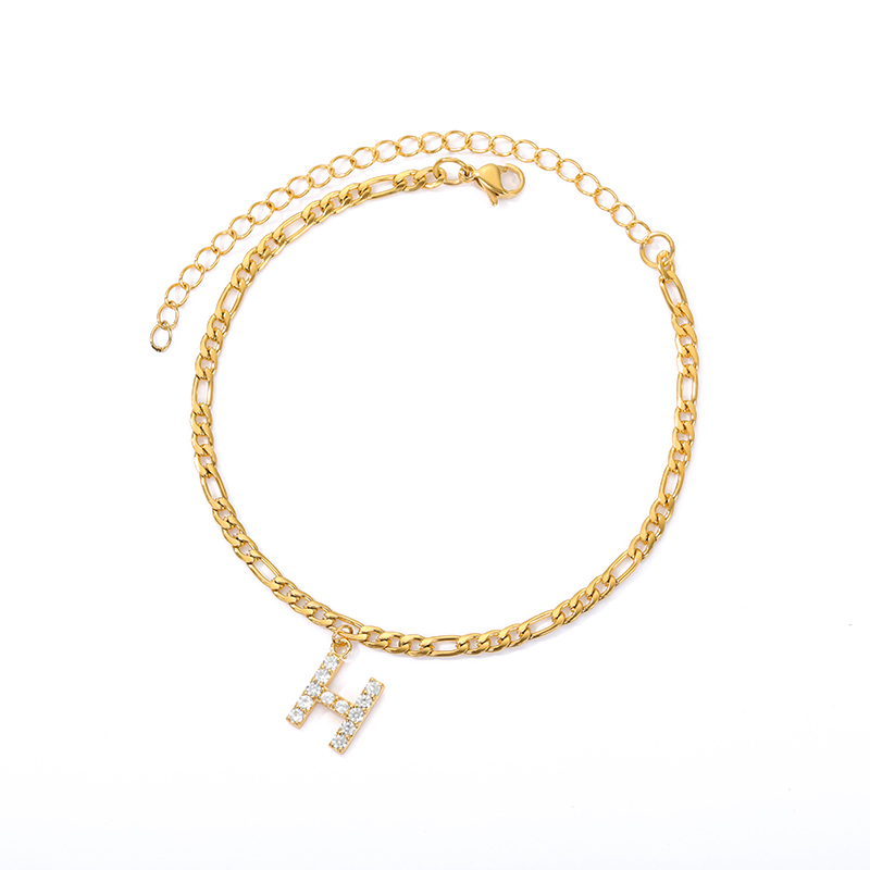 Initialen Knöchel - Knöchelarmband mit Ihrer Initiale