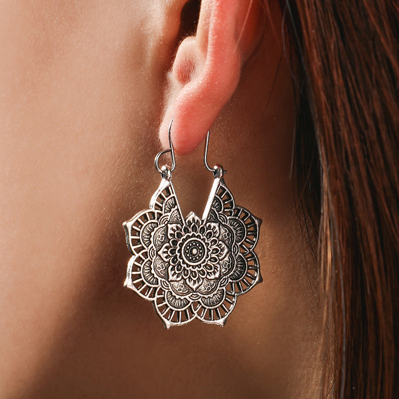 Sanya – Mandala-Lotus-Ohrringe