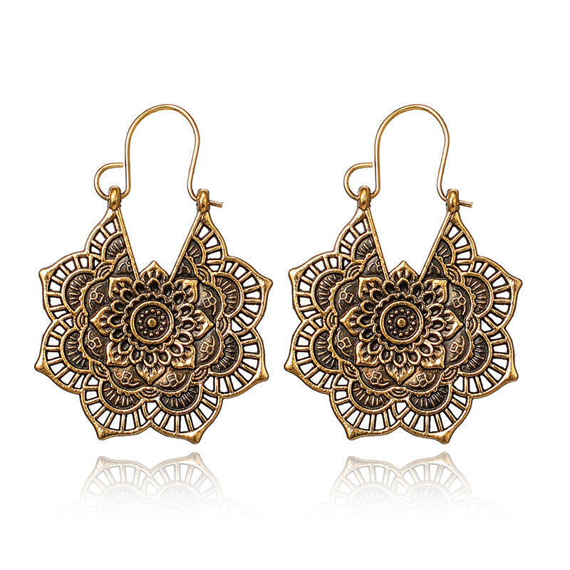 Sanya – Mandala-Lotus-Ohrringe