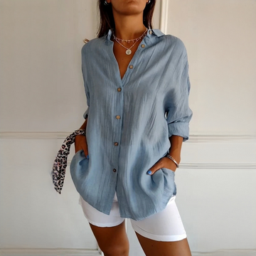 Xaelle - Elegante Bluse mit Knopfleiste
