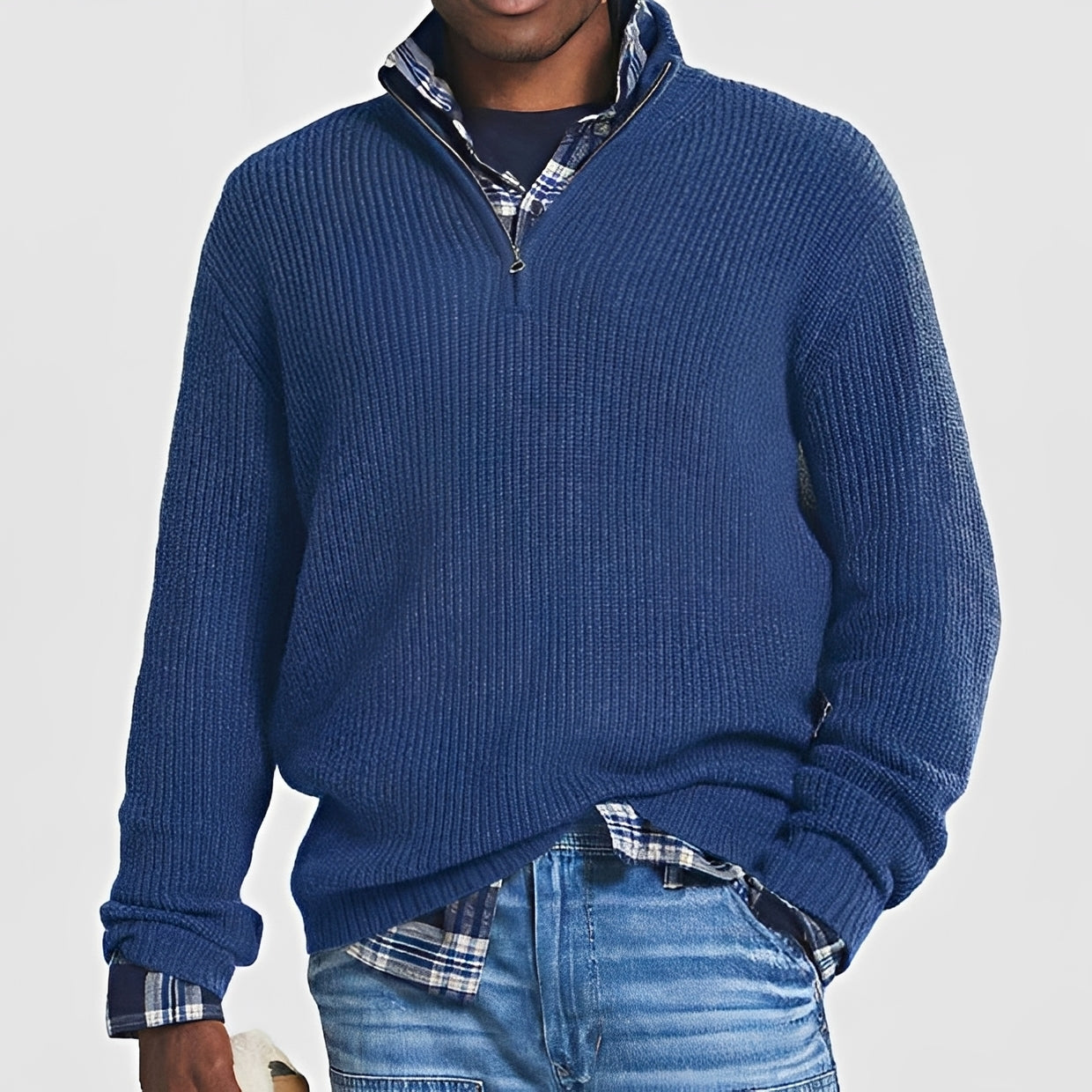 Constantine - Warmer Pullover mit halbem Zipper