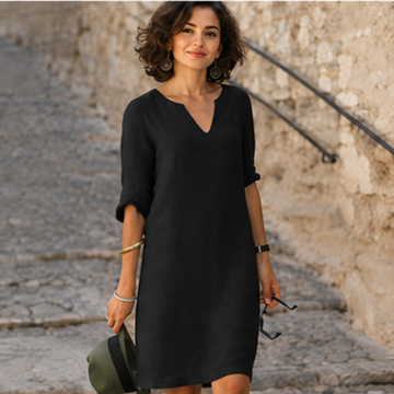 Guilaine - Elegantes und modernes Kleid mit V-Ausschnitt