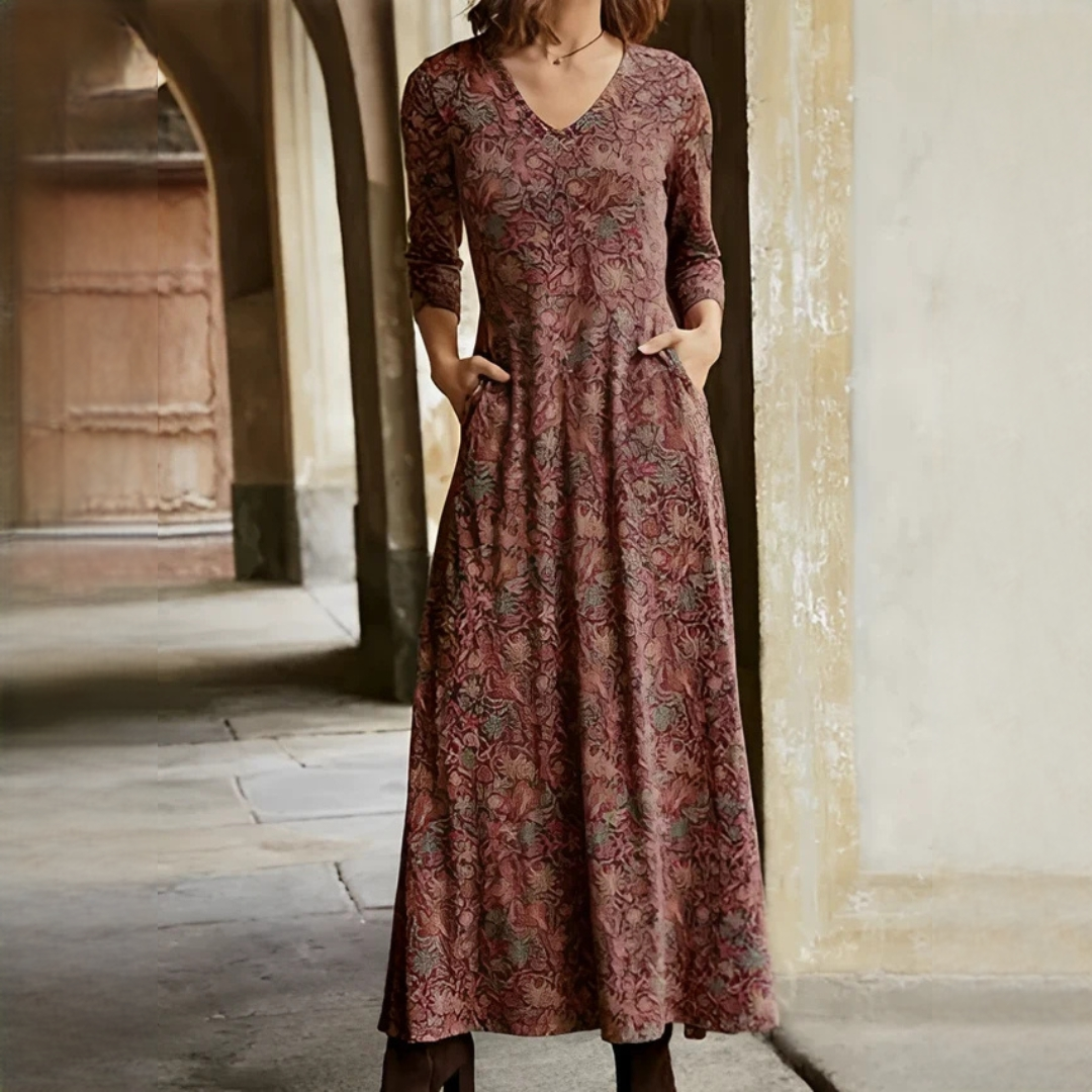 Sophie - Vintage-Kleid mit langen Ärmeln