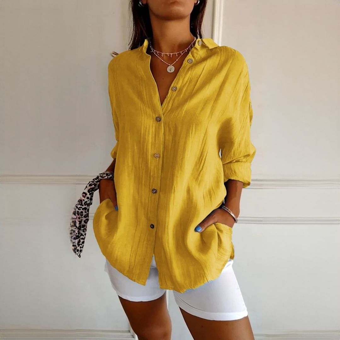 Xaelle - Elegante Bluse mit Knopfleiste