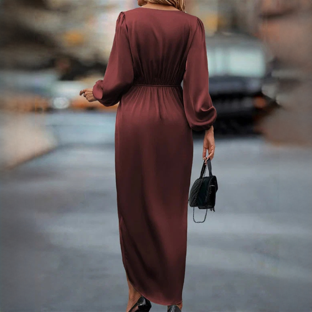 Leona - Stilvolles Kleid mit Puffärmeln