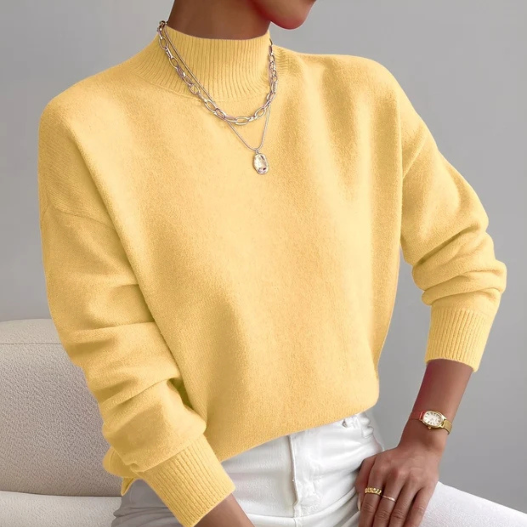 Roxana - Gemütlicher Pullover mit Stehkragen