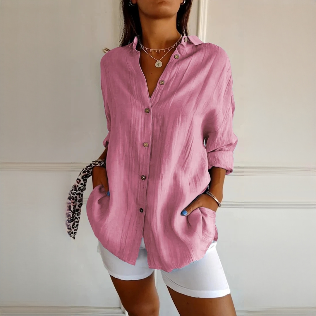 Xaelle - Elegante Bluse mit Knopfleiste