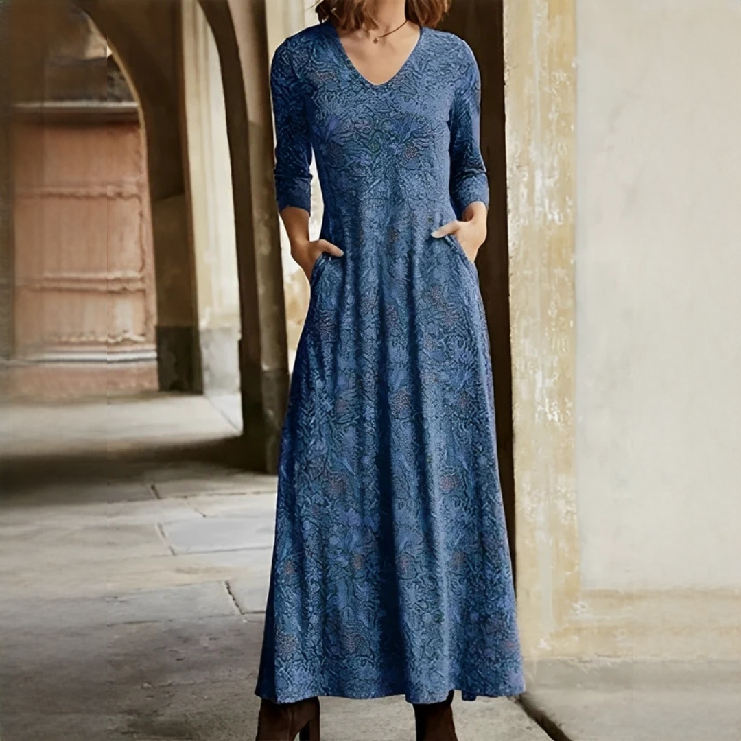 Sophie - Vintage-Kleid mit langen Ärmeln