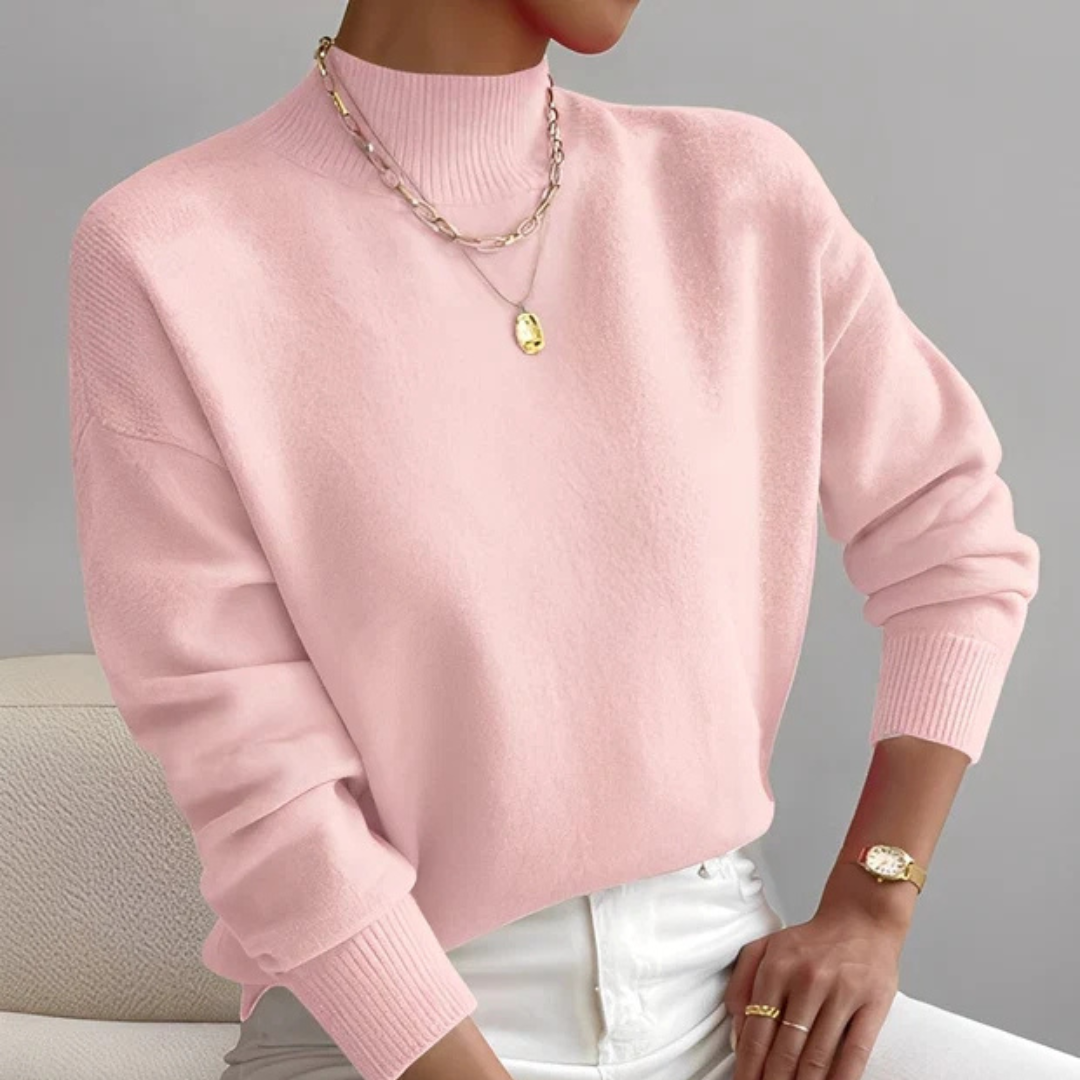 Roxana - Gemütlicher Pullover mit Stehkragen