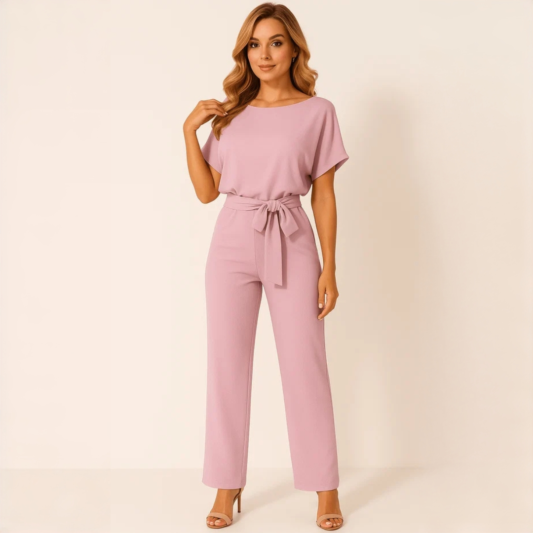 Nora - Stilvoller Jumpsuit mit Gürtel