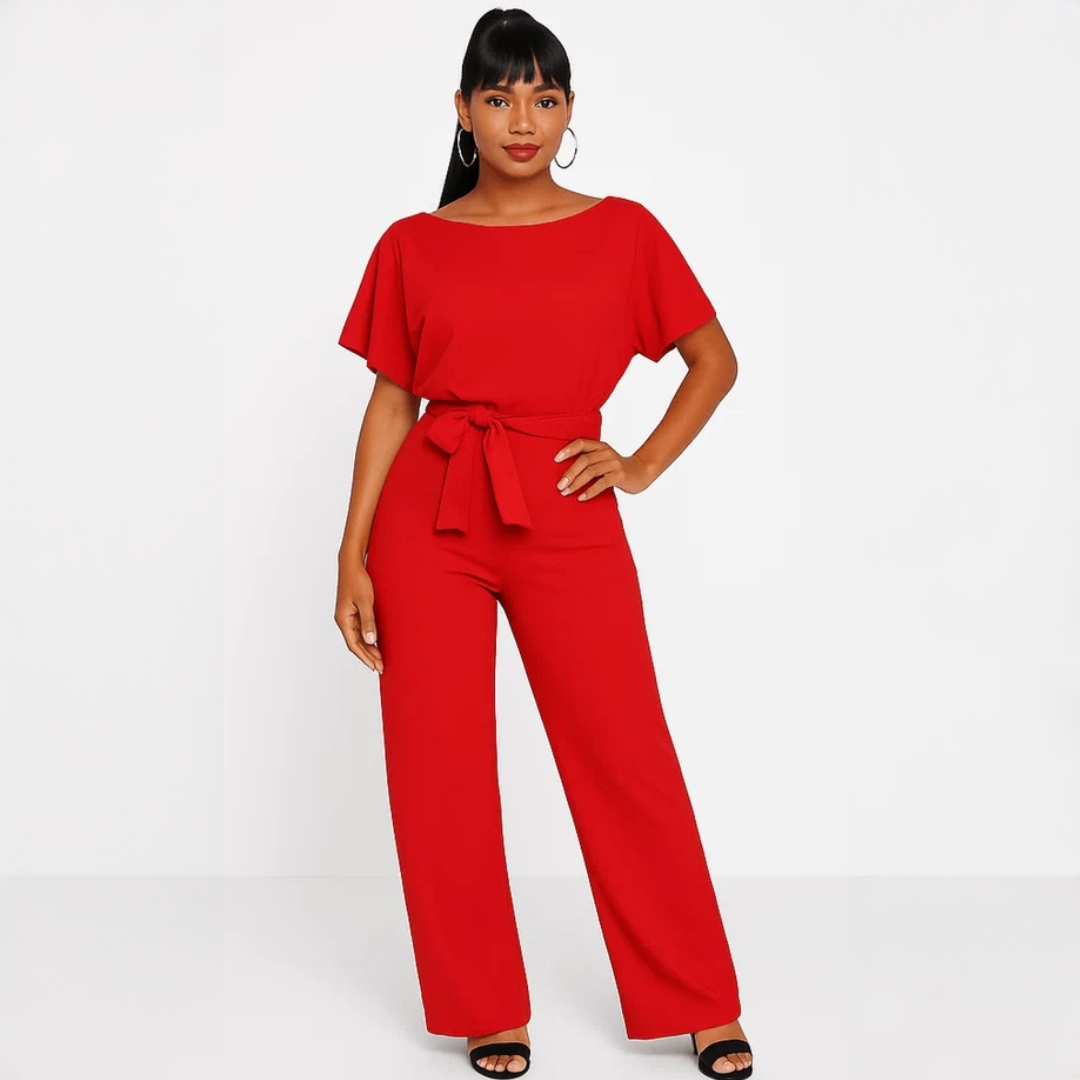 Nora - Stilvoller Jumpsuit mit Gürtel